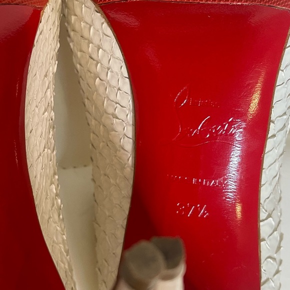 Christian Louboutin white pumps (python) - Picture 6 of 8